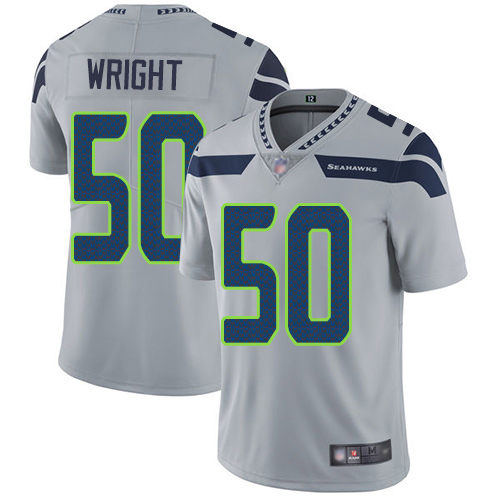 Seattle Seahawks Limited Grey Men K.J. Wright Alternate Jersey NFL Football #50 Vapor Untouchable